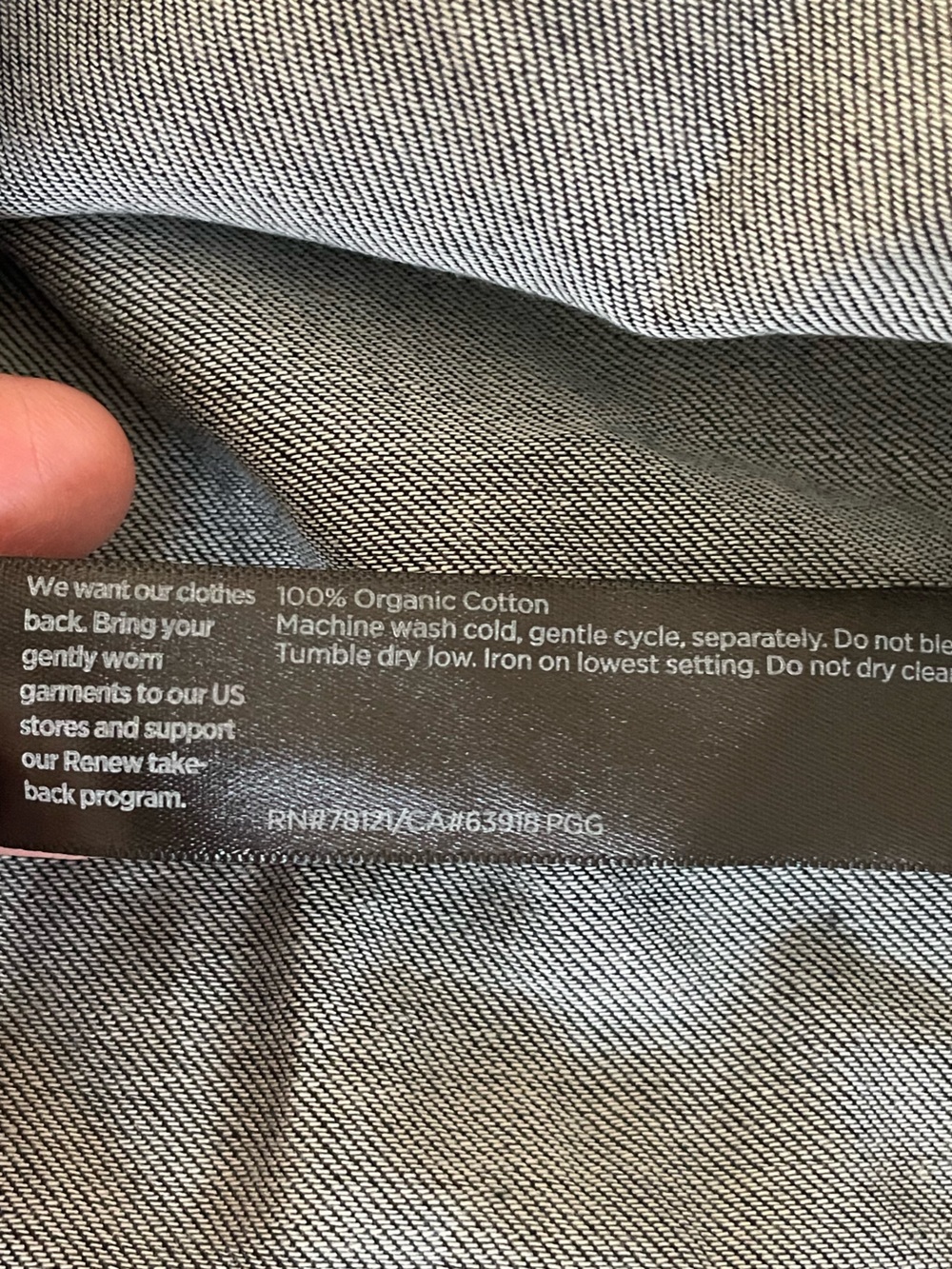 Eileen Fisher Airy Organic Cotton Twill Classic Collar Denim Shirt Size 1X - Picture 7 of 9